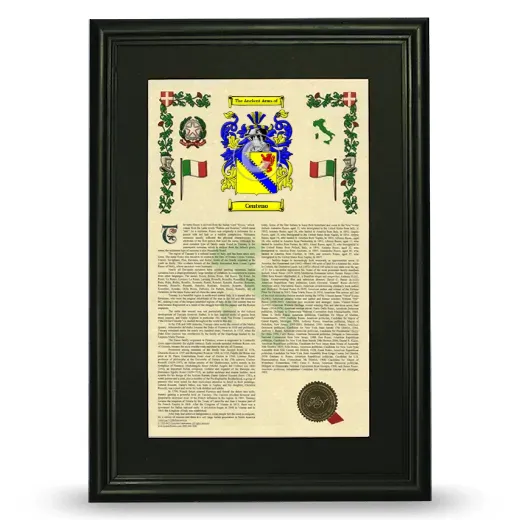 Centeno Deluxe Armorial Framed - Black