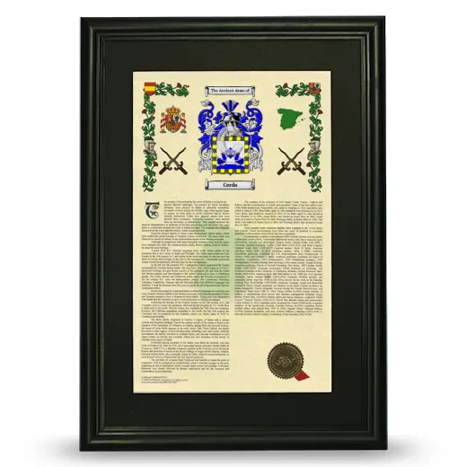 Cerda Deluxe Armorial Framed - Black