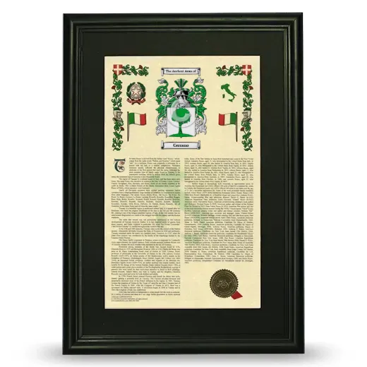 Cerrano Deluxe Armorial Framed - Black