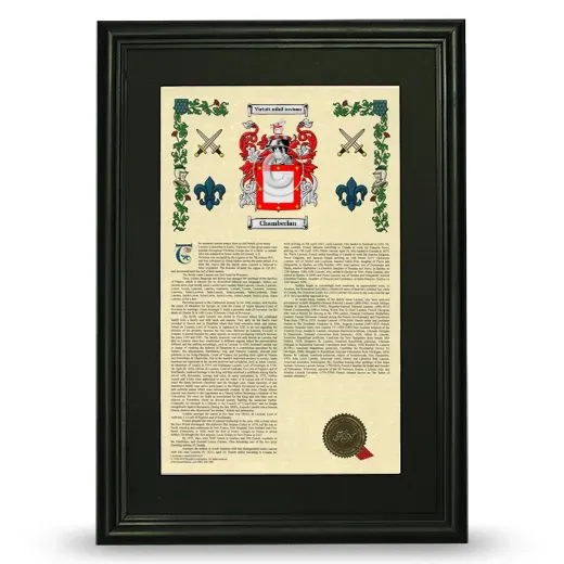 Chamberlan Deluxe Armorial Framed - Black