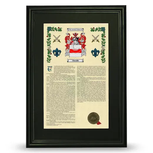 Chandio Deluxe Armorial Framed - Black
