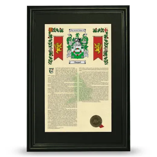 Chappel Deluxe Armorial Framed - Black