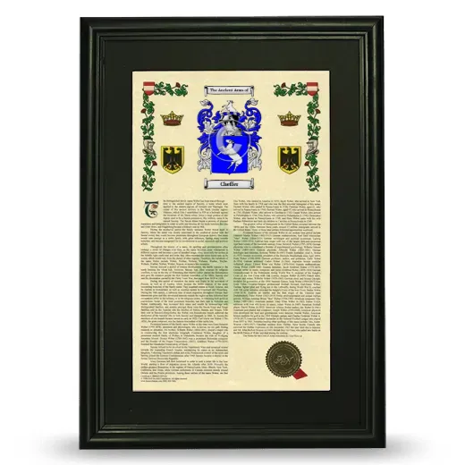 Cheffer Deluxe Armorial Framed - Black