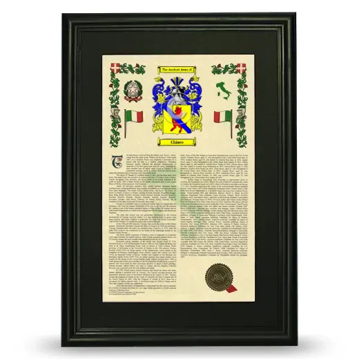 Chiaro Deluxe Armorial Framed - Black