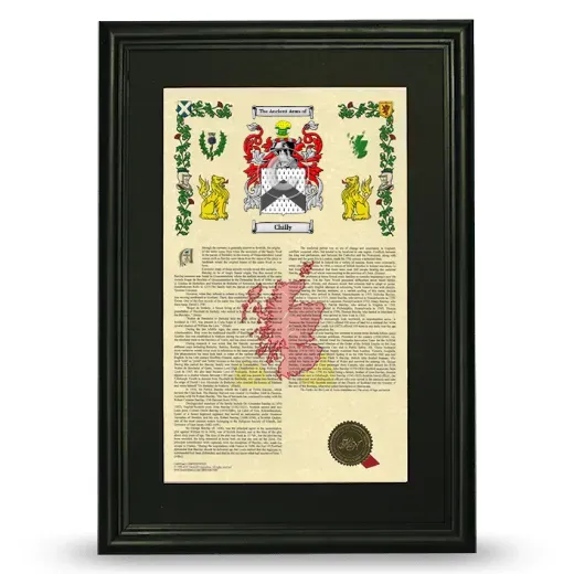 Chilly Deluxe Armorial Framed - Black