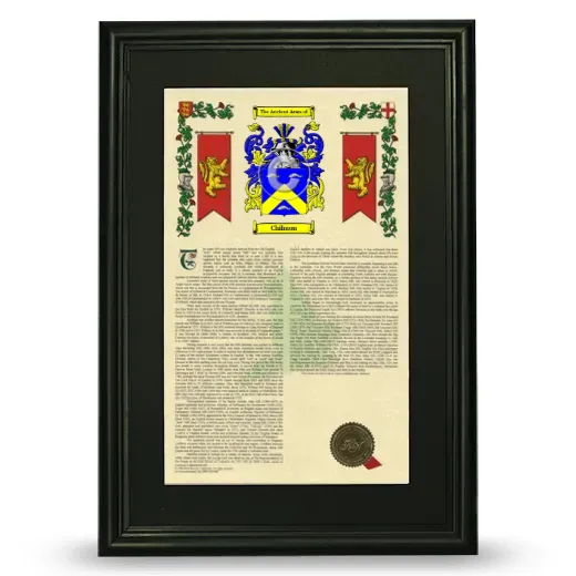 Chilmon Deluxe Armorial Framed - Black