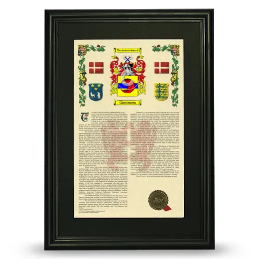 Christensen Deluxe Armorial Framed - Black
