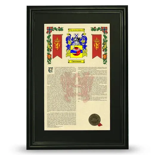 Christensen Deluxe Armorial Framed - Black