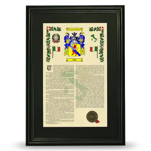 Clari Deluxe Armorial Framed - Black