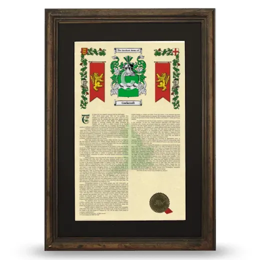 Cockcroft Deluxe Armorial Framed - Brown