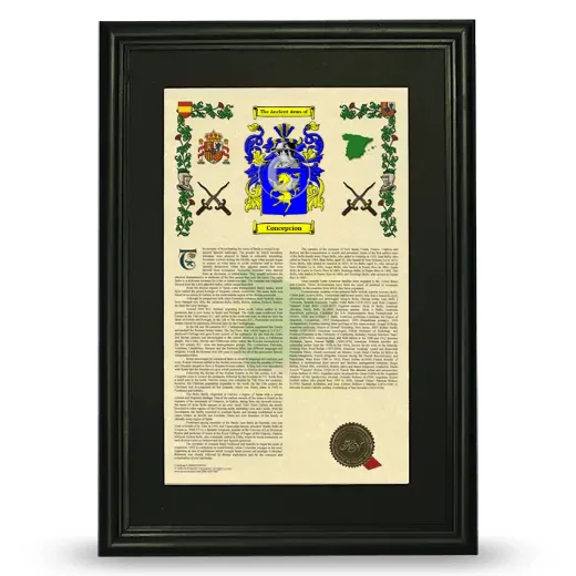 Concepcion Deluxe Armorial Framed - Black