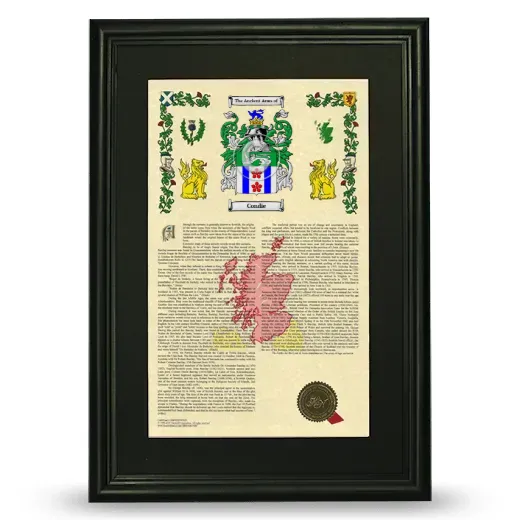 Condie Deluxe Armorial Framed - Black