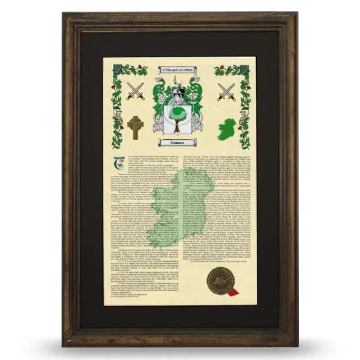 Conner Deluxe Armorial Framed - Brown