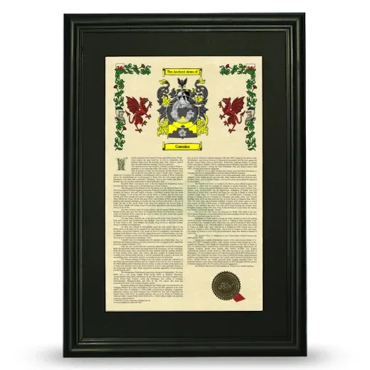 Corniss Deluxe Armorial Framed - Black