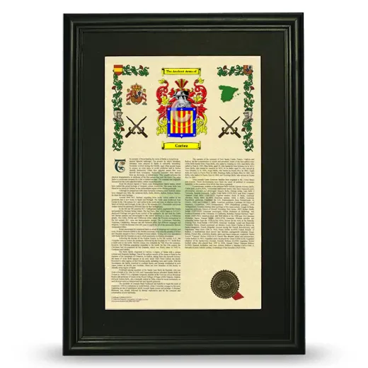 Cortez Deluxe Armorial Framed - Black