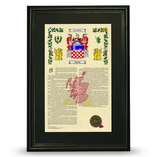 Corven Deluxe Armorial Framed - Black