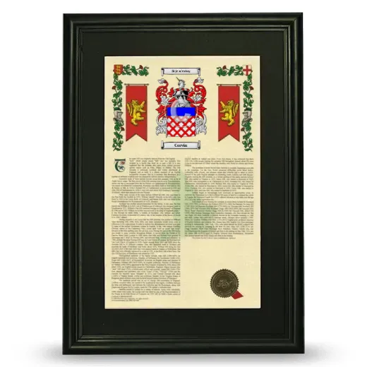 Corvin Deluxe Armorial Framed - Black