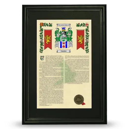 Countee Deluxe Armorial Framed - Black