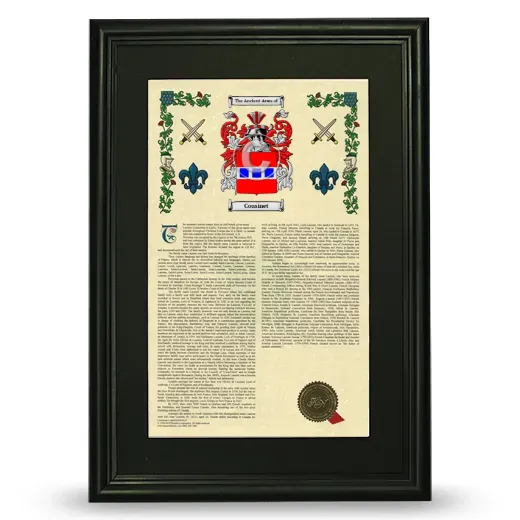 Cousinet Deluxe Armorial Framed - Black