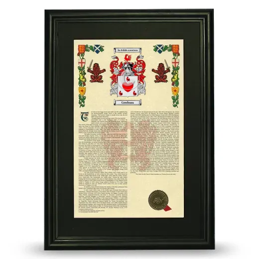 Cowburn Deluxe Armorial Framed - Black