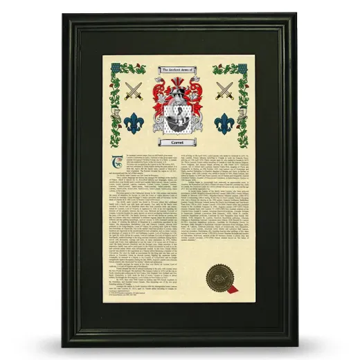 Crevet Deluxe Armorial Framed - Black