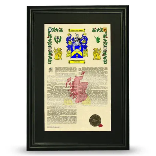 Cristian Deluxe Armorial Framed - Black