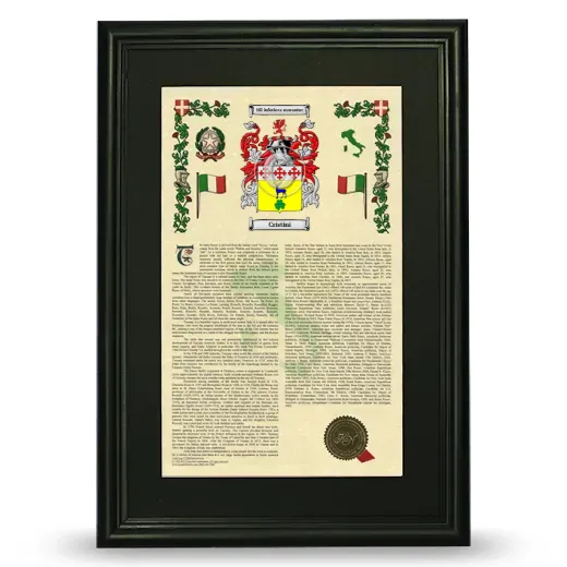 Cristini Deluxe Armorial Framed - Black