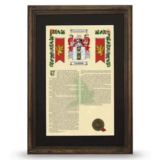 Critchfield Deluxe Armorial Framed - Brown