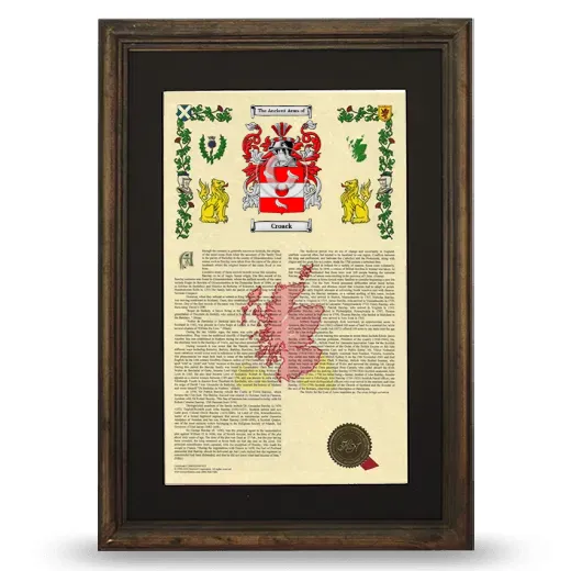 Croack Deluxe Armorial Framed - Brown