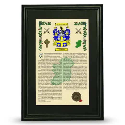 Cronning Deluxe Armorial Framed - Black