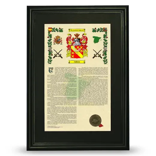 Cubero Deluxe Armorial Framed - Black