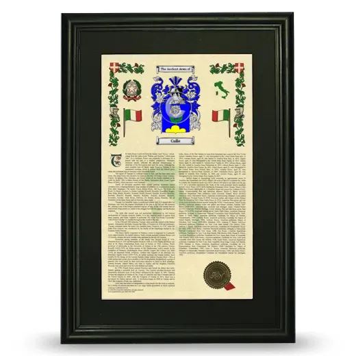 Culle Deluxe Armorial Framed - Black