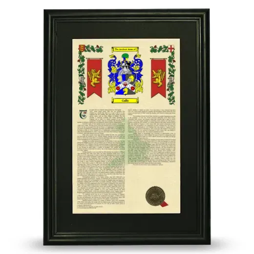 Cully Deluxe Armorial Framed - Black