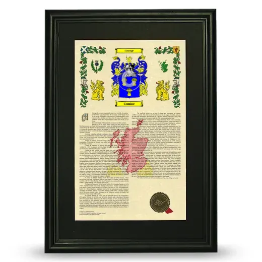 Cumine Deluxe Armorial Framed - Black
