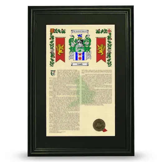 Cundy Deluxe Armorial Framed - Black