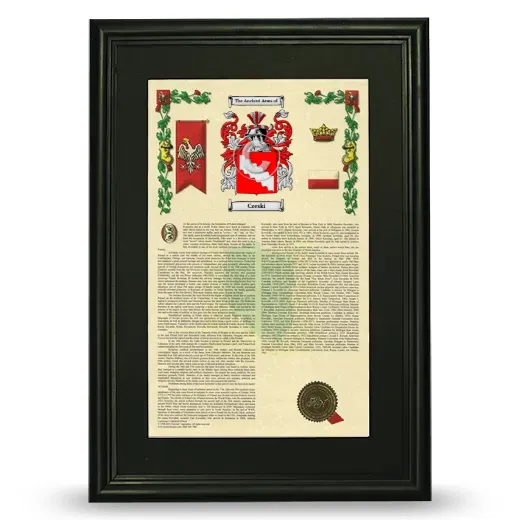 Czeski Deluxe Armorial Framed - Black