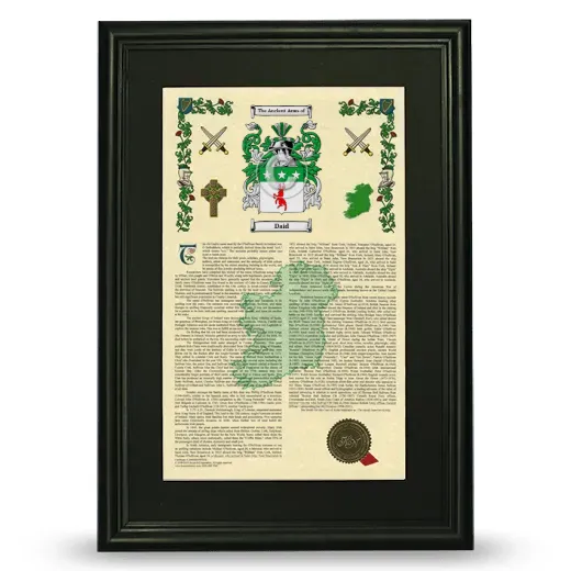 Daid Deluxe Armorial Framed - Black