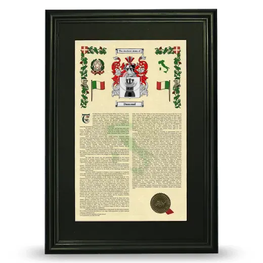 Damond Deluxe Armorial Framed - Black