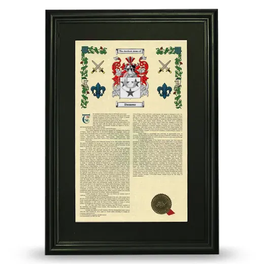 Damour Deluxe Armorial Framed - Black