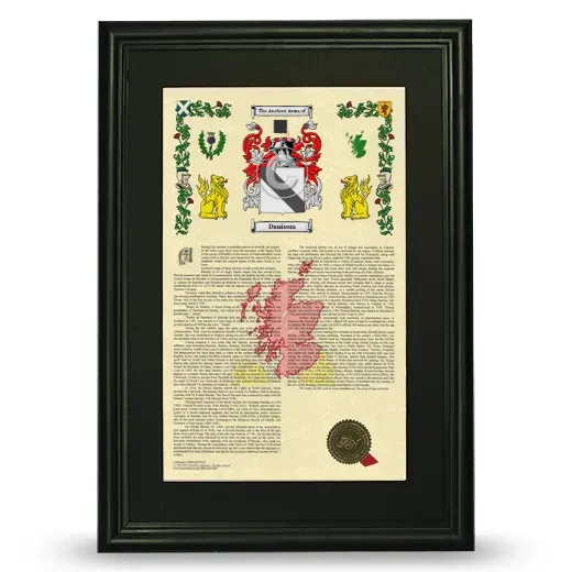 Danisom Deluxe Armorial Framed - Black