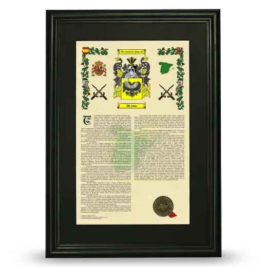 De ross Deluxe Armorial Framed - Black