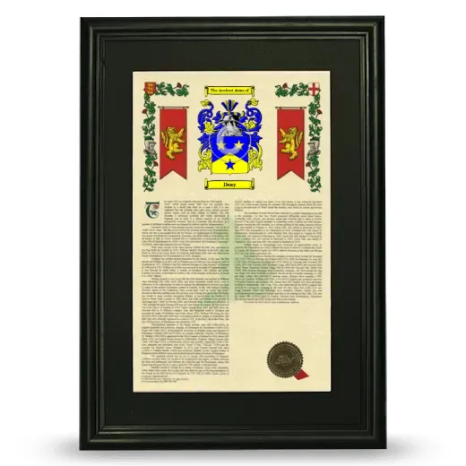 Deay Deluxe Armorial Framed - Black