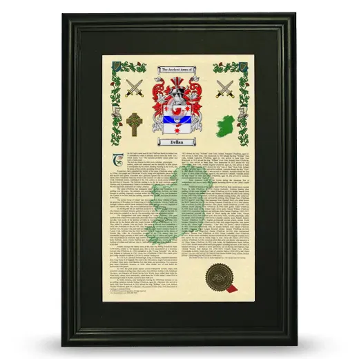 Dellan Deluxe Armorial Framed - Black
