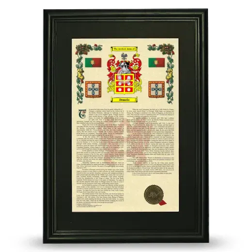 Demelo Deluxe Armorial Framed - Black