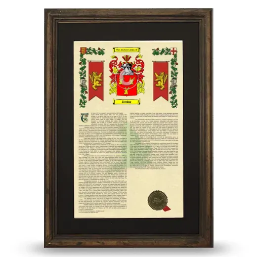 Dering Deluxe Armorial Framed - Brown