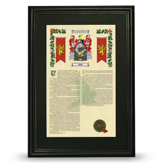 Deth Deluxe Armorial Framed - Black