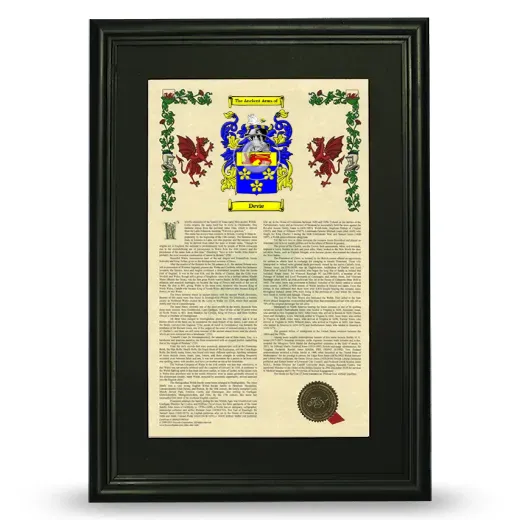 Devie Deluxe Armorial Framed - Black