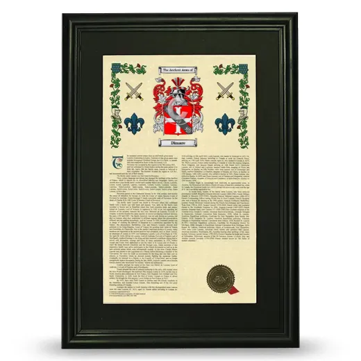 Dimare Deluxe Armorial Framed - Black