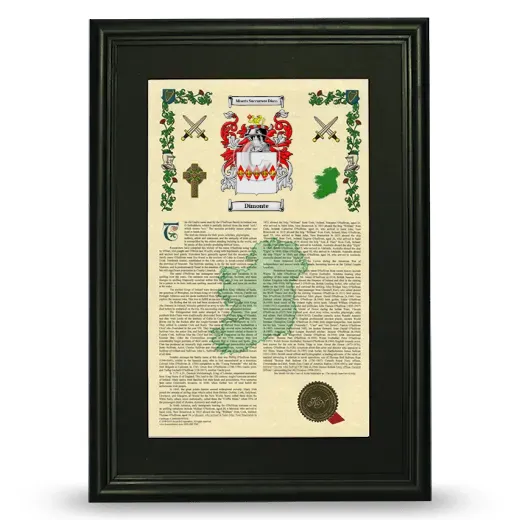 Dimonte Deluxe Armorial Framed - Black