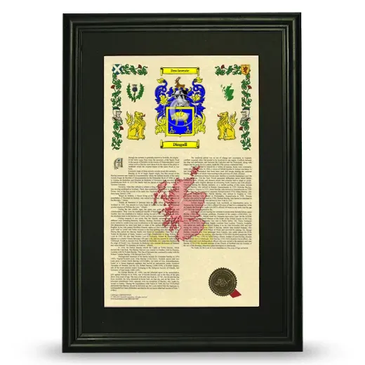 Dingall Deluxe Armorial Framed - Black